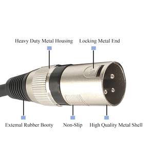 แจ็ค <span class=keywords><strong>TRS</strong></span> TO XLR ขนาด<span class=keywords><strong>6.5</strong></span>มม. มีความสมดุล6.35มม. แจ็คสเตอริโอ1/4นิ้วกับ XLR สายเครื่องดนตรีผู้ชาย - Product Image 5