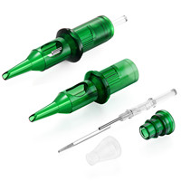 Système de membrane supérieur MVP Green, aiguilles à tatouer jetables, cartouches d'aiguilles à tatouer