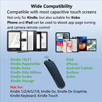 Control Remoto Impermeable para Pasar Páginas en Kindle Oasis, Kobo y iPad, para Leer Novelas y Disparar el Obturador de la Cámara