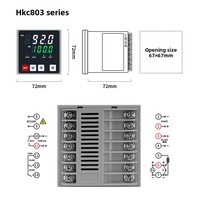 Contrôleur de température numérique industriel à circuit unique, modèle HKC80, écran LCD, PID, communication 4G IoT 485, réseau local