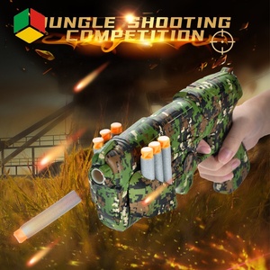 QS Toys Favor-pistola <span class=keywords><strong>eléctrica</strong></span> de camuflaje para niños, juguete de plástico con tela de camuflaje - Product Image 2