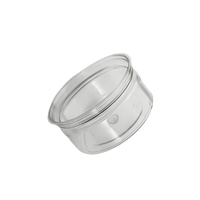 Boîte en plastique PET transparente de qualité alimentaire sans BPA, vide, pour emballages de bonbons, de collations, de biscuits, de chocolat, avec logo personnalisé, 50 ml, 70 ml, 80 ml, 100 ml
