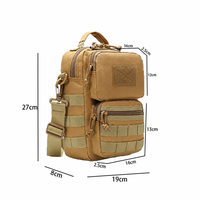 Sac à bandoulière tactique personnalisé OEM, sac de poitrine, sacoche imperméable pour extérieur, pochette tactique MOLLE