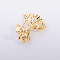 Broche Nœud Papillon Style Coréen XILIANGFEIZI, Petite et Exquise, Design Original, Tendance et Polyvalente, Légèrement Incrustée