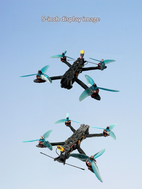 5 Inch FPV Freestyle Drone 720P HD Brushless Motor with Camera Carbon Fiber Frame 2200mAh Battery Long Flight Time RC Racing