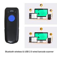 Lecteur de codes-barres 1D 2D QR sans fil USB/filaire CMOS de taille mini 3600 avec base de charge pour usage en entrepôt, en stock