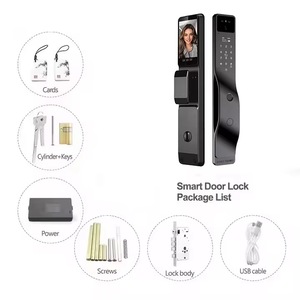Cerradura Digital Inteligente con Teclado, Cerradura <span class=keywords><strong>de</strong></span> Embutir Israelí, Cerradura <span class=keywords><strong>de</strong></span> Puerta Inteligente 3D con Reconocimiento Facial, Videoportero, Cerradura Electrónica <span class=keywords><strong>de</strong></span> <span class=keywords><strong>Seguridad</strong></span> con Cámara - Product Image 6