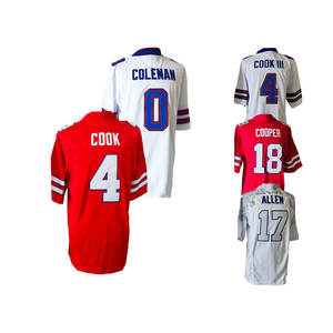 2026 Yeni Üst Düzey Dikişli Amerikan Futbolu Formaları 17 Josh Allen 4 James Cook 0 Keon Coleman 86 Kincaid 97 Bosa 10 Shakir - Product Image 5