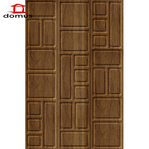 Panneaux muraux décoratifs contemporains haut de gamme en composite bois-plastique, design texturé 3D sculpté, pour salon et chambre à coucher - Product Image 6