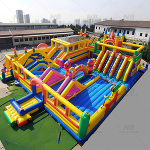 Playground Football Theam Amusement Park Kids Slide House Castle Inflatable Bouncer Inflatable Obstacle Course Inflatable Obstac - Product Image 4