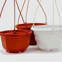 Vague Terre Cuite Pots Suspendus Plante Pots De Fleurs Grand Plastique pour Plante avec Logo En Plastique Personnalisé CLASSIQUE Décoration De Jardin