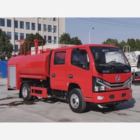 Nouveau camion de pompiers à mousse Dongfeng double cabine 4x2 diesel, véhicule de secours d'urgence, 3000L