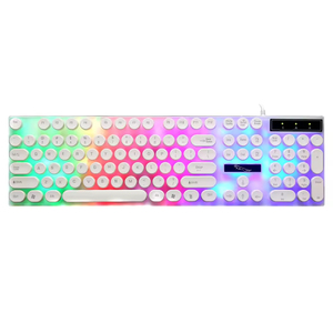 2026 New G21 <b>USB</b> Wired <b>Keyboard</b> Punk <b>Keyboard</b> Retro Round Key Mechanical Feel Backlit Round Keys <b>Usb</b> Gaming <b>Keyboard</b> - Product Image 3