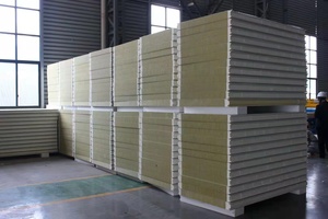 Panneau sandwich pour mur extérieur en aluminium isolé et résistant à l'humidité, pour maison préfabriquée, atelier - Product Image 5