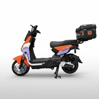 Vélo électrique pour adultes, 3 vitesses, cadre en acier au carbone, moteur sans balais, freins à disque, batterie au plomb-acide, vélo électrique de ville