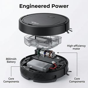 หุ่นยนต์ดูดฝุ่นแบบมีสต็อกพร้อมใช้งานสำหรับบ้านและโรงแรม ถูพื้นได้ทั้งแบบเปียกและแห้ง แรงดูด 1500Pa  แบบสาม-in-หนึ่ง - Product Image 6