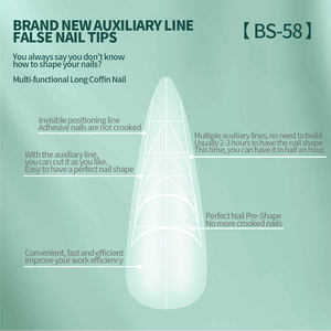 Nailpop <span class=keywords><strong>Kit</strong></span> d'<span class=keywords><strong>ongles</strong></span> artificiels de qualité professionnelle Stiletto/Cercueil Acrylique Gel doux mat pour les débutants <span class=keywords><strong>Faux</strong></span> <span class=keywords><strong>ongles</strong></span> - Product Image 2