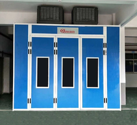 Cabine de peinture automobile certifiée CE avec chauffage infrarouge, équipement de cabine de peinture pour voitures