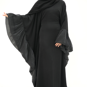 Nuovo Abaya 2026 lb Manufacturers con Fiori e Farfalle, con Balze e Laccetti Interni, Vestito Kaftan Modesto, Abito Musulmano da Donna - Product Image 5