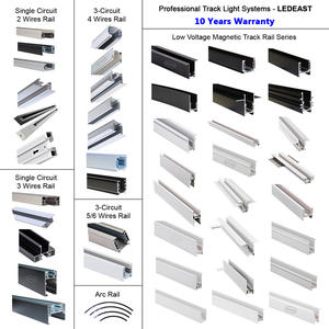 Rail de guidage <span class=keywords><strong>suspendu</strong></span> en aluminium à circuit unique dilaté LEDEAST T025 à 2 fils <span class=keywords><strong>pour</strong></span> boutiques, centres commerciaux et magasins - Product Image 6