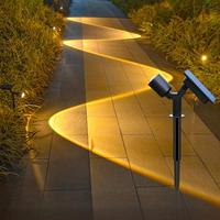 Projecteur solaire LED pour jardin extérieur Nouvelle lumière de route de cour enfichable avec caractéristique d'étanchéité réglable Cote IP65