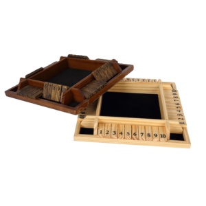 Juego de <span class=keywords><strong>Mesa</strong></span> de Madera de Cuatro Lados con Diseño de Chanclas para 1-4 Personas, Juego Digital de Alta Calidad para Niños y Adultos - Product Image 1