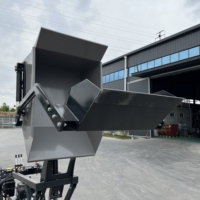 Mini-camion à benne basculante 500kg, tracteur à chenilles avec chargeur