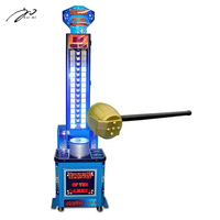 Machine d'arcade à monnayeur Big Punch Hit Hammer - Test de force de boxe professionnel King of Hammer pour parcs d'attractions