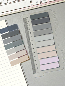 Notas adhesivas de plástico de bajo precio, Bloc de notas transparente autoadhesivo, banderas de página impermeables <span class=keywords><strong>para</strong></span> organización - Product Image 2