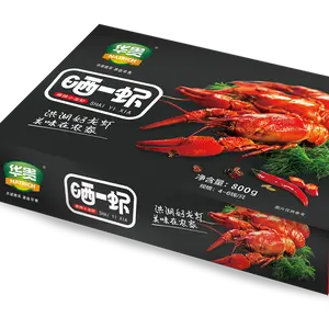 SHAI YI XIA novo Produto congelado Lagosta viva lagostas inteiras temperadas lagostim picante 650 g/box