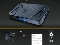 Vente en gros d'usine X96 Q Pro Plus Android 14 Smart TV Box 4K UHD H.265 WiFi double bande Lecteur multimédia en streaming