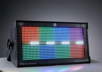 Projecteur stroboscopique LED RGB 1000W pour scène, effet de teinture course de chevaux, contrôle DMX, pour DJ, discothèque, bar, fête, éclairage de scène