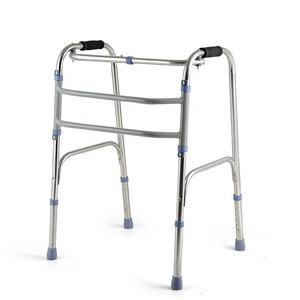 2023 Venta caliente entrenamiento de rehabilitación 4 ruedas plegable Acero inoxidable médico ayuda para caminar con ruedas - Product Image 2