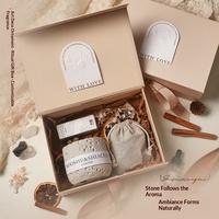 Difusor de Aroma de Cristal en Caja de Regalo, Piedra Aromática de Lujo con Aceites Esenciales para Dormitorio, Regalo de Boda o Cumpleaños