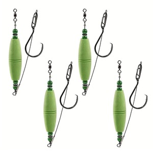 메기 낚시 그룹 매우 민감한 방수 EVA 플로트 라운드 후크 스테인레스 스틸 와이어 그림 8 루프 라인 세트 - Product Image 3