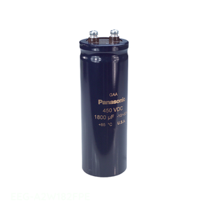 Distribuidor Autorizado: Condensador de Montaje en Chasis CAP ALUM 1800UF 20% 450V SCREW 1800 uF EEG-A2W182FPE - Product Image 1