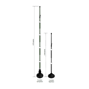 Antenne mobile HF large bande APX-52 1,6-30 MHz 400 W haute puissance, antenne sectionnelle pour véhicule 2,54 m 4,74 m (ensemble) - Product Image 1
