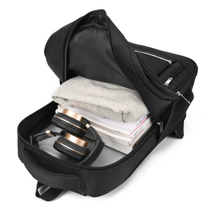 Promotional Backpack Laptop Sleeve 20-35L Breathable Business Travel Solid Color Black Blue Red Green QY-8480 - Product Image 3