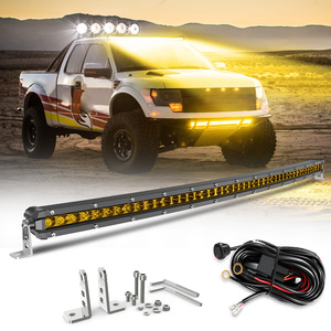 22 Inch Triple Row LED Light Bar Combo - 350W, All Black, IP68, With Wiring Harness & Brackets