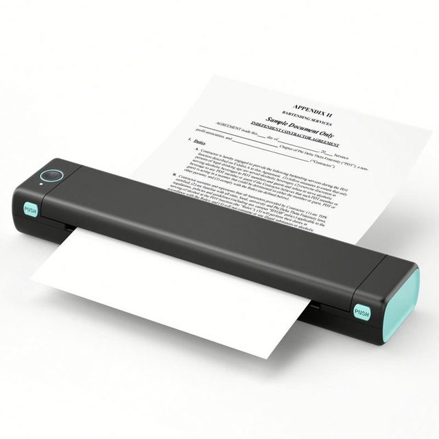 Phomemo M08F Mobile Inkless Printer Thermal A4 Mini Portable Wireless Blue Tooth