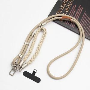 High End Detachable Weaving Crossbody <strong>Neck</strong> <strong>Strap</strong> with Cell Phone Pouch Shockproof Three One Versatile for Mobile Phones <strong>Cameras</strong> - Product Image 3