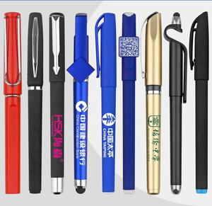 Ucuz 1.0mm özel logo reklam siyah kauçuk jel mürekkep kalemi promosyon jel kalemler - Product Image 2