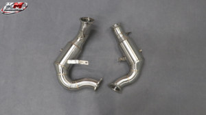 Downpipe ad Alto Flusso per Porsche Macan <span class=keywords><strong>S</strong></span> 3.0T 3.6T 2014-2017, Prestazioni Migliorate, Acciaio Inossidabile Spazzolato SS304 - Product Image 2