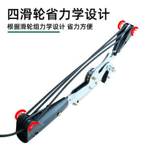 เลื่อยมือสีเงินและสีดำ ใบมีดสแตนเลส เครื่องมือตัดแต่งกิ่งไม้แบบใช้มือ ตัดกิ่งไม้ในสวน ตัดกิ่งสูง - Product Image 5