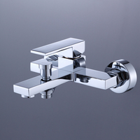 Robinet mélangeur moderne intelligent de douche de salle de bains à panneau thermostatique à haute pression