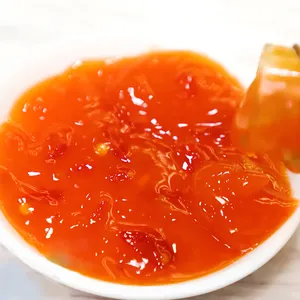 Bouteille en plastique de qualité alimentaire Sauce chaude Jade Bridge 500 g Sauce Chili sucrée pour supermarché