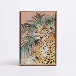 Pintura em tela de animais emoldurados personalizada para decoração de paredes, arte em tela para decoração de casa, tigre grande, pintura de arte em parede