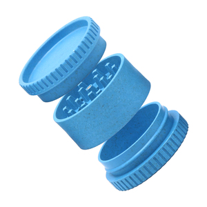 Custom Logo 55mm 3-Part Biodegradable Plastic Dry <b>Herb</b> Grinder Plant Fiber Magnetic Lighter for <b>Smoking</b> Features Accessory - Product Image 4
