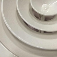 Diffuseur de plafond rond au design moderne Grille de retour d'air en alliage d'aluminium et plastique pour CVCA