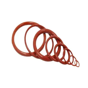 High Elasticity Heat Resistant Red 60 Shore Machine Sealing O Rings Silicone Rubber O-Ring